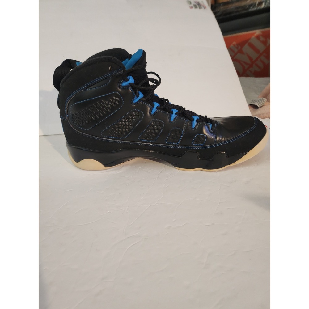 Nike Air Jordan 9 Retro Photo Blue Black Sneakers 302370-007 Mens 13 - Picture 7 of 8